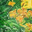 Lilien im Gras